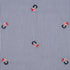 Embroidered Navy & White Stripe ~ Cotton